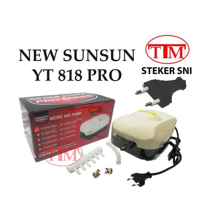 YT 818 POMPA UDARA ACDC ORIGINAL SUNSUN AERATOR AQUARIUM KOLAM YT 818