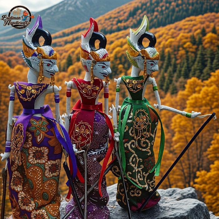 Wayang Golek Gatotkaca Mini uk 30cm