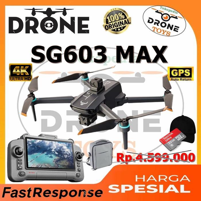 Drone SG603 MAX GPS 6KM 4K Camera Aerial 3Axis Gimbal EIS Anti-Shaking 5G WIFI Obstacle Avoidance Wi