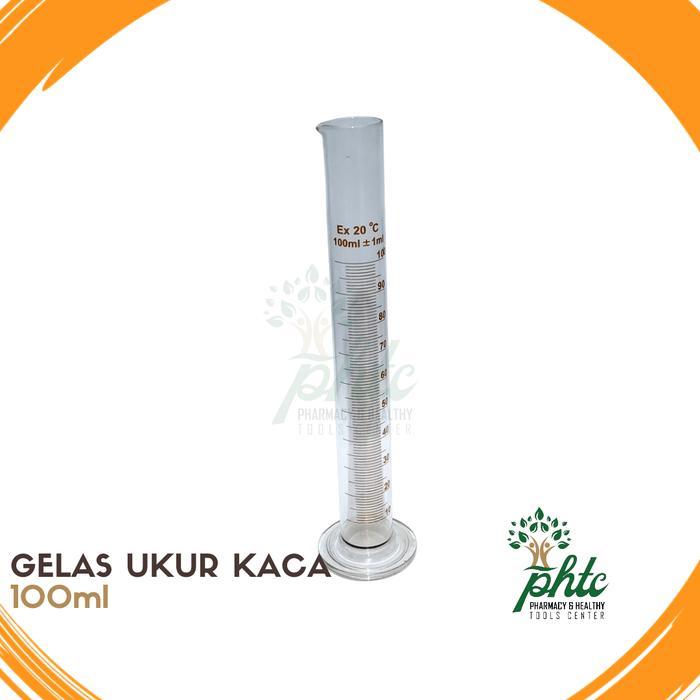 Gelas Ukur 100Ml L Gelas Ukur Kaca 100 Ml L Alat Ukur Cairan 100Ml