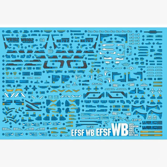PG UNLEASHED RX-78-2 GUNDAM WATER DECAL DELPI DECAL