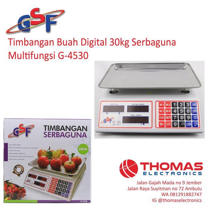 Timbangan Buah Digital 30kg Serbaguna Multifungsi G-4530 GSF