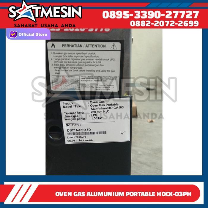 HOCK OVEN GAS PORTABLE / OVEN HOCK HO-GA103 (ALUMINIUM)