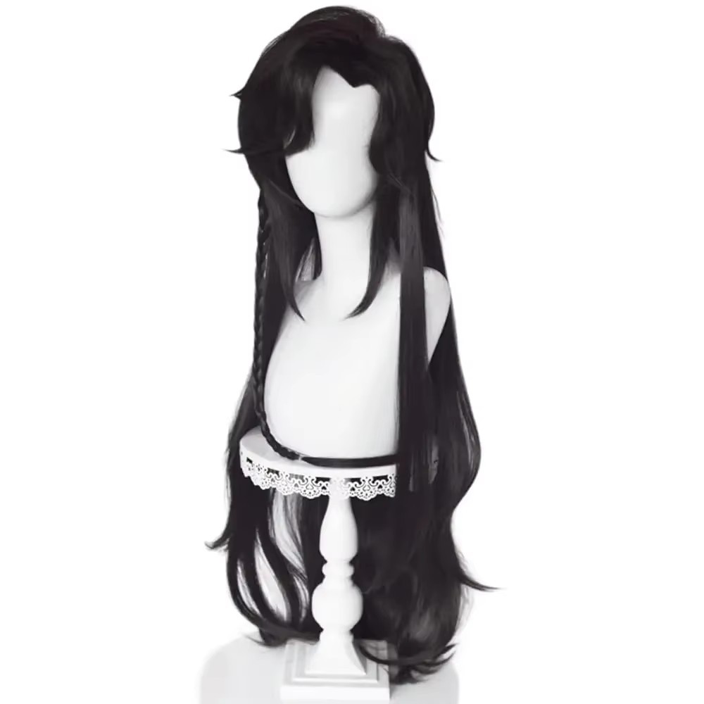Anime Tian Guan Ci Fu Wig Hua Cheng San Lang Cosplay Wig Heaven Officials Blessing Cosplay Black
