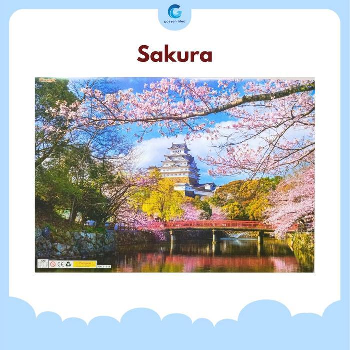 Poster Pemandangan Alam Lukisan Aneka Motif Kertas Karton