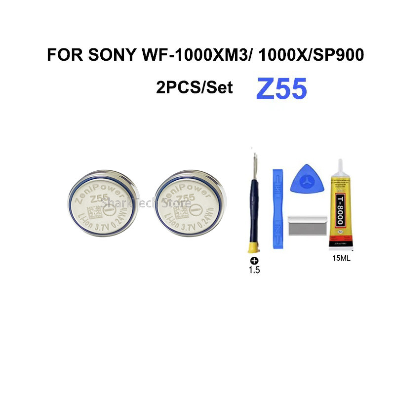 PROMO   Original New ZeniPower Battery Z55 replacement CP1254 3.7V For  Sony WF-1000XM3 WI-SP600NWF-
