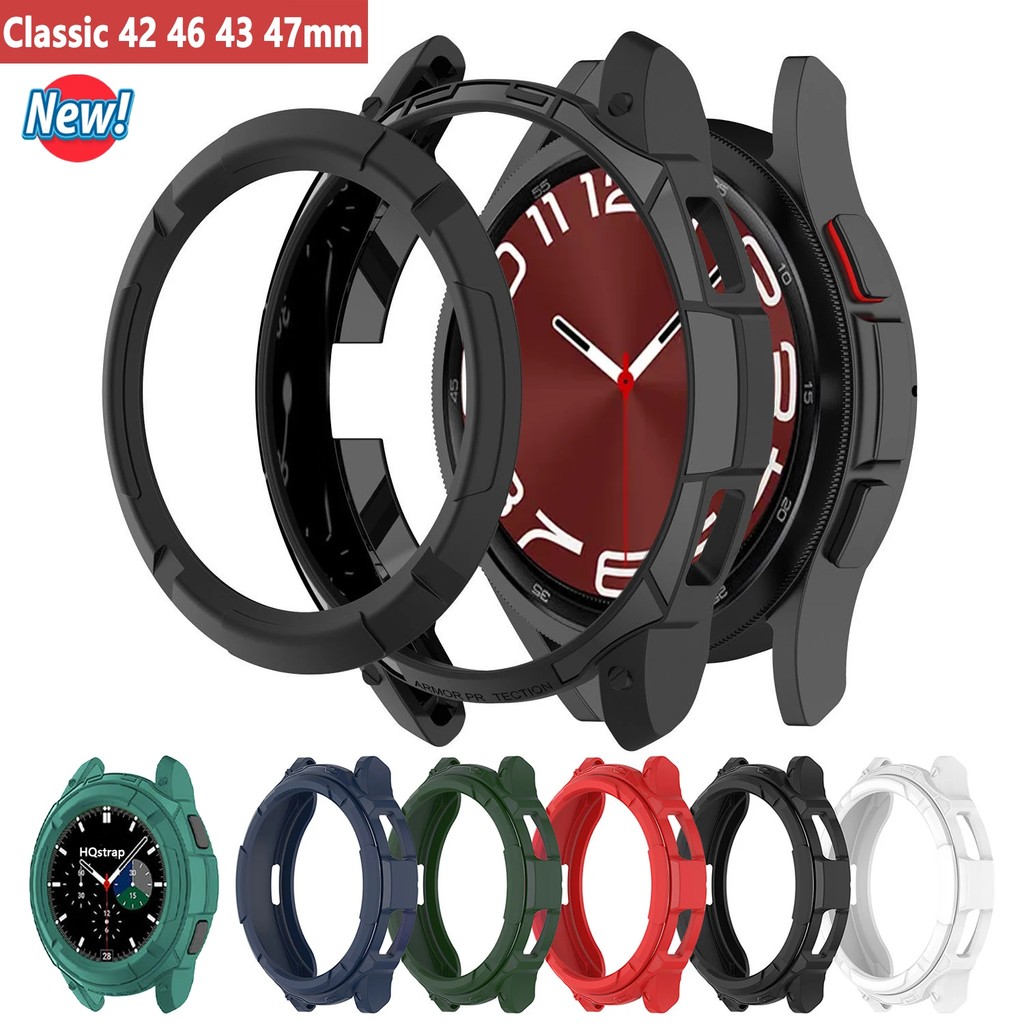 Protect Case For Galaxy Watch 4 Classic 42Mm 46Mm Tpu Cover For Galaxy Watch 6 Classic 43Mm 47Mm