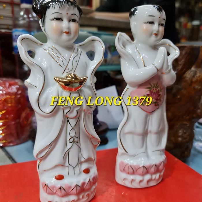 Rupang Pendamping Guan Yin 8 Inch Keramik Terlaris