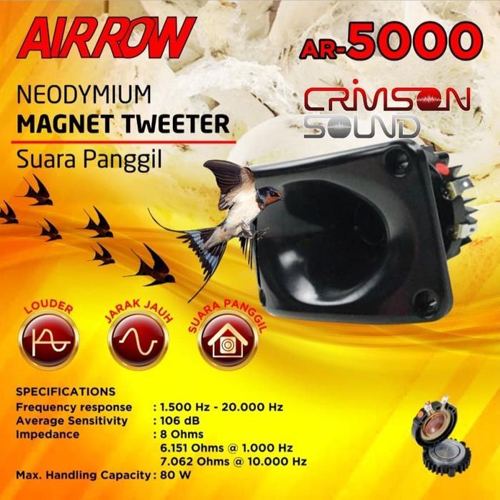 TERLARIS TWEETER WALET - SUARA PANGGIL - AIRROW AR-5000 MAGNET NEODYMIUM SALE
