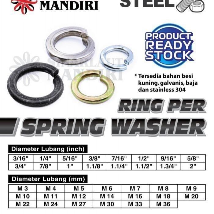Ring Ver / Ring Per / Spring Washer M 8