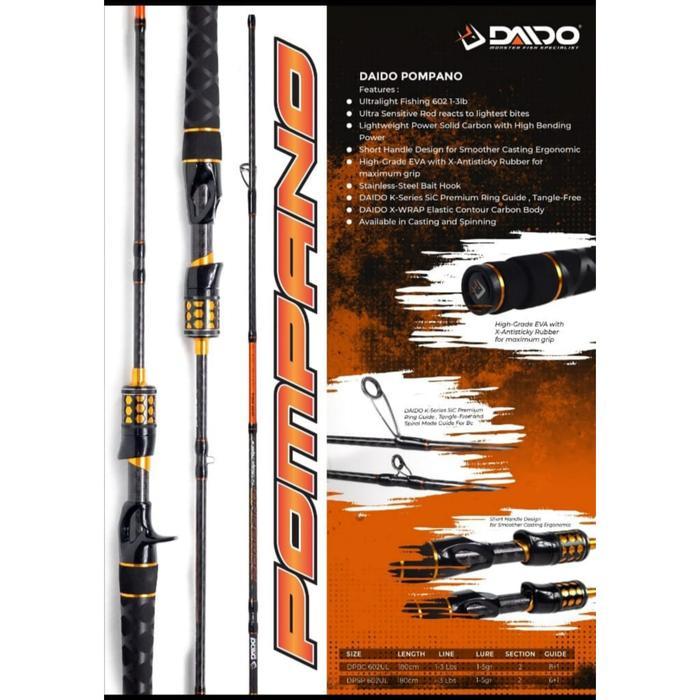 JORAN DAIDO POMPANO UL SPINING SOLID CARBON 180CM