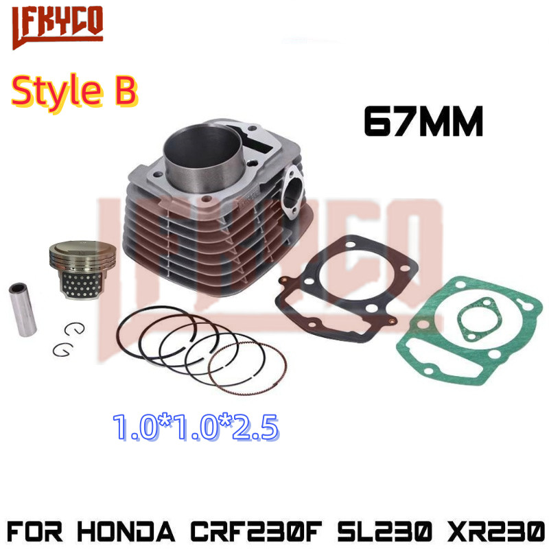 Motorcycle 67Mm Engine Cylinder 235Cc Piston Gasket Kit Motor For Honda Crf 230 F Crf230F Xr 230