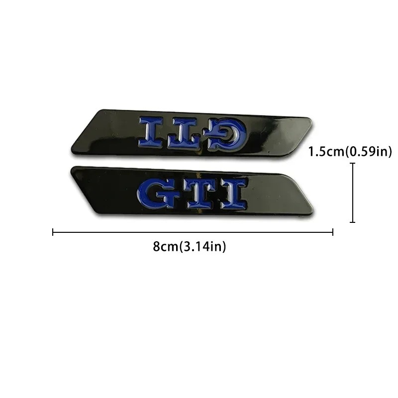 for Volkswagen VW GTI MK5 Passat Polo Golf 3 Jetta Tiguan Beetle Touran Metal Car Side Emblem Fender