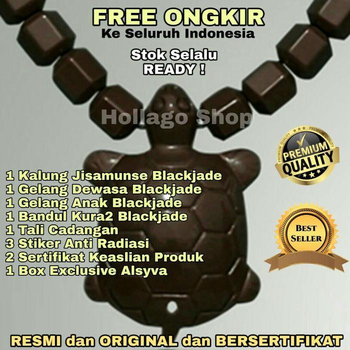 Ready PROMO KALUNG JISAMUNSE KURA BLACK JADE KALUNG DAN GELANG TERAPI KESEHA
