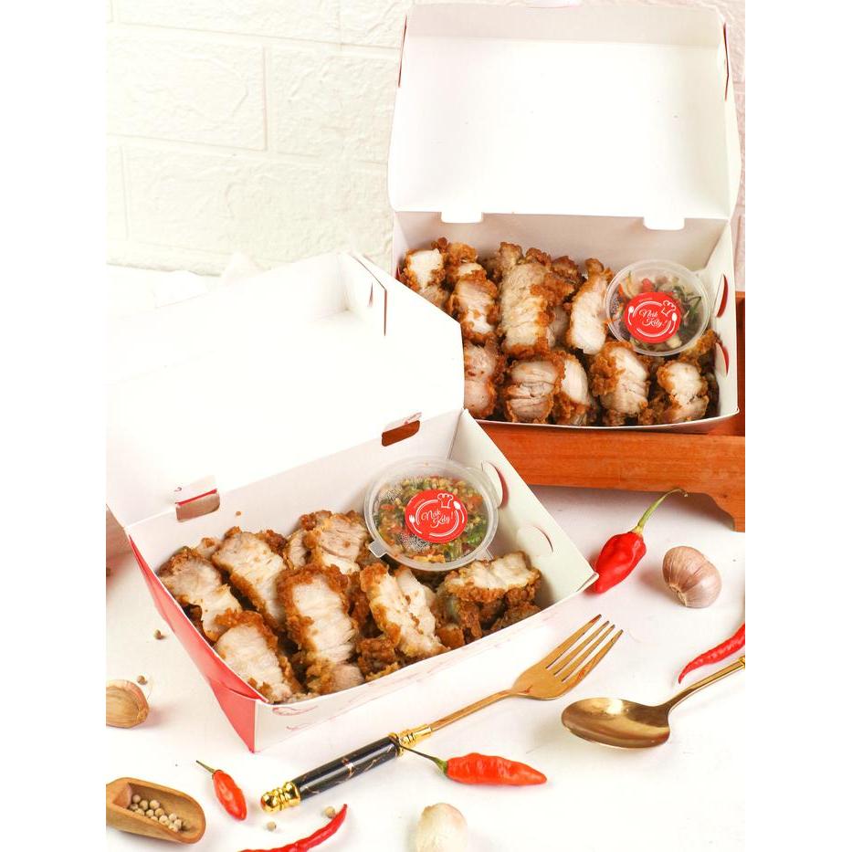 Samcan Goreng Tepung dengan Sambal Matah - Babi Goreng (babox)