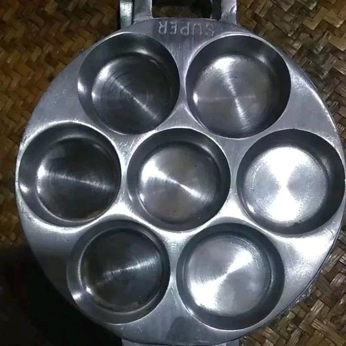 Cetakan Roti Pisang Anti Lengket 7 Lobang bahan Tebal/Cetakan Bikang