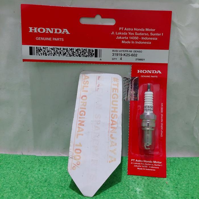 Busi Denso 31919-K25-602 Honda U27Epr-N9 Pcx Vario 125 150 Asli Honda