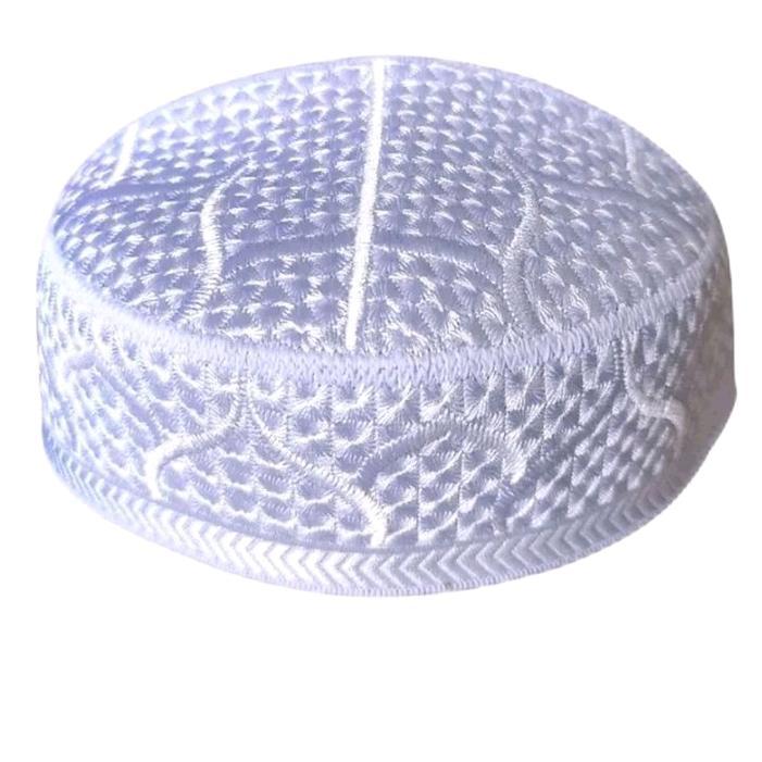 Peci Songkok Kopiah Pakistan Rajut Dan Bordir / Peci Pakistan Pria Dewasa / Peci Pakistan Motif