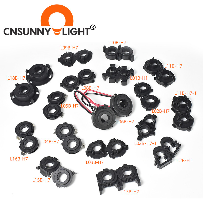 H7 H1 LED Headlight Bulb Adapter Base Retainer Holder Socket Lamp Mount Bracket For Honda Hyundai