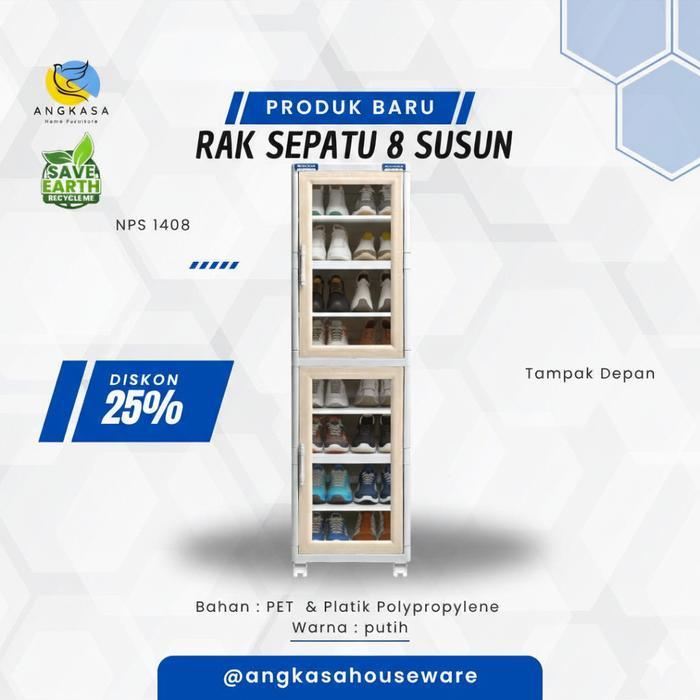 RAK SEPATU 8 SUSUN - Rak sepatu lipat / Rak sepatu multifungsi / Rak sepatu lipat / Tempat