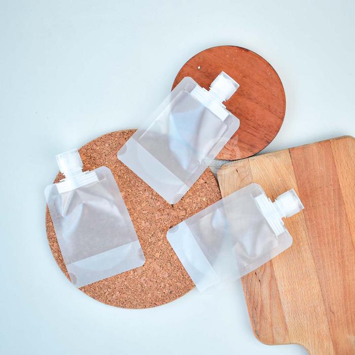 Botol travel refill pouch fliptop food grade