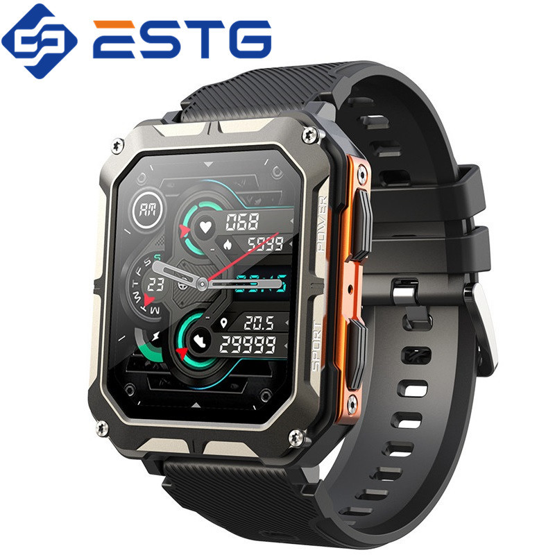 Smart Watch C20 PRO 1.83 Inch Men Music BT Call Outdoor Sports Fitness Tracker Heart Rate Blood Pres
