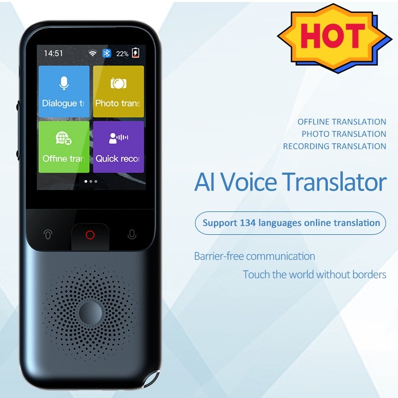 New T11 T16 Portable Audio Translator 138 Language Smart Translator Offline In Real Time Smart Voice