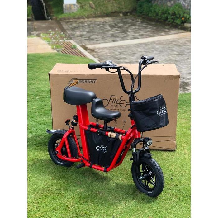 DISKON PROMO SEPEDA ELEKTRIK FIIDO Q1S RED SKUTER LISTRIK BANDUNG