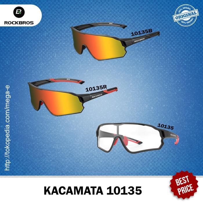 Kacamata Sepeda Gowes ROCKBROS Original Photocromic Hitam Full Frame