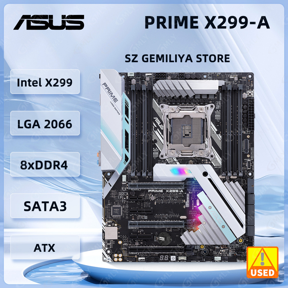 Asus Prime X299-A Motherboard LGA 2066 Intel X299 support Core I9-10940X 9900X 9800X 7960 7960 7740X