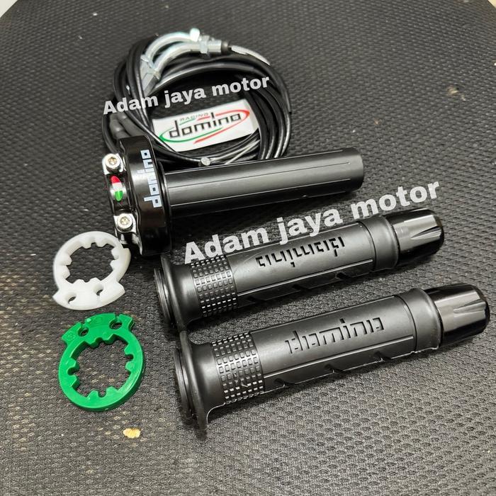 [Original] Gas Spontan Domino 2 Kabel 190Cm Hadap Bawah Set Handgrip Domino Sisik Set Jalu Setang