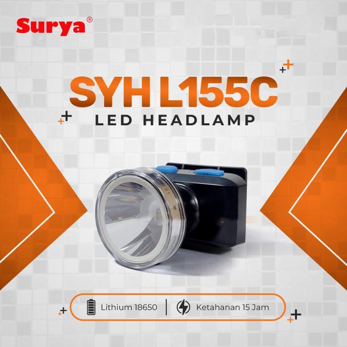 Hannochs Olight - Senter Kepala Surya Syh L155C Led 15 Watt Cahaya Putih Rechargeable Original