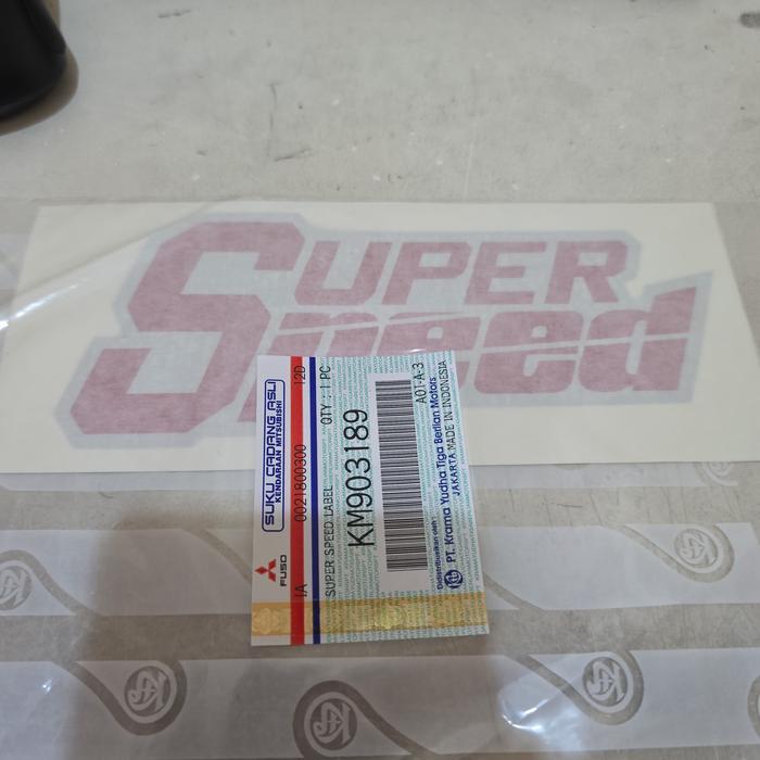 Sticker Stiker Super Speed Colt Diesel Canter Km903189