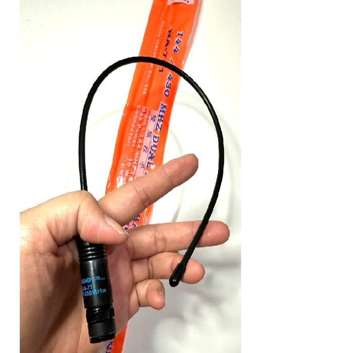 JTTOP" ANTENA HT ICOM V80 V86 V68 KONEKTOR BNC NA 771 LENTUR NAGOYA WALKIE TALKIE