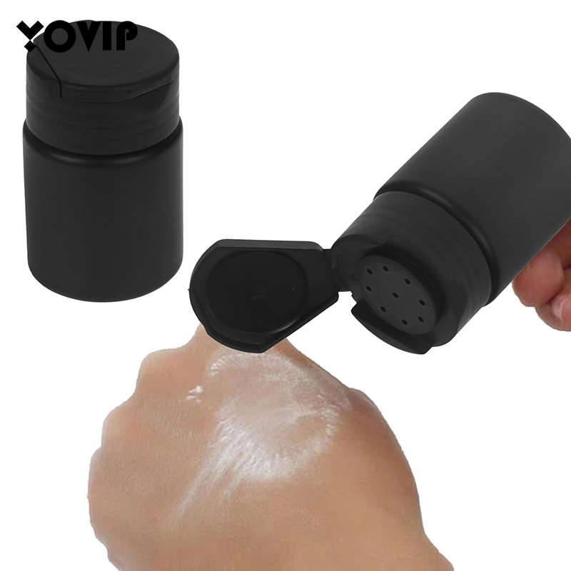 Cosmetic Powder Dispenser Plastic Powder Container 70ml Flip Cover Talcum Powder Bottle Refillable