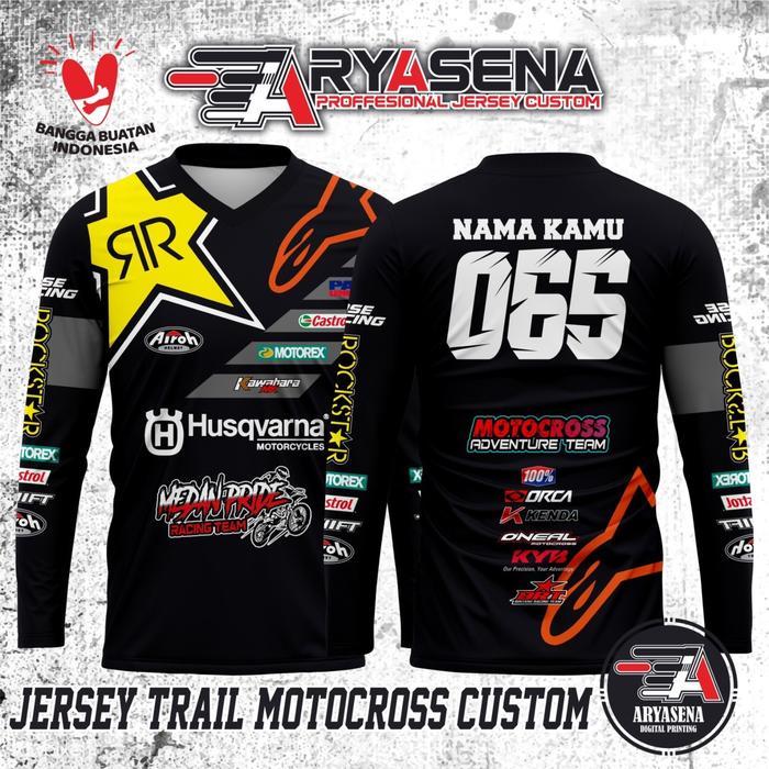 Best Seller Jersey Trail Mx Adventure Motocross Custom Desain Gratis Request Original