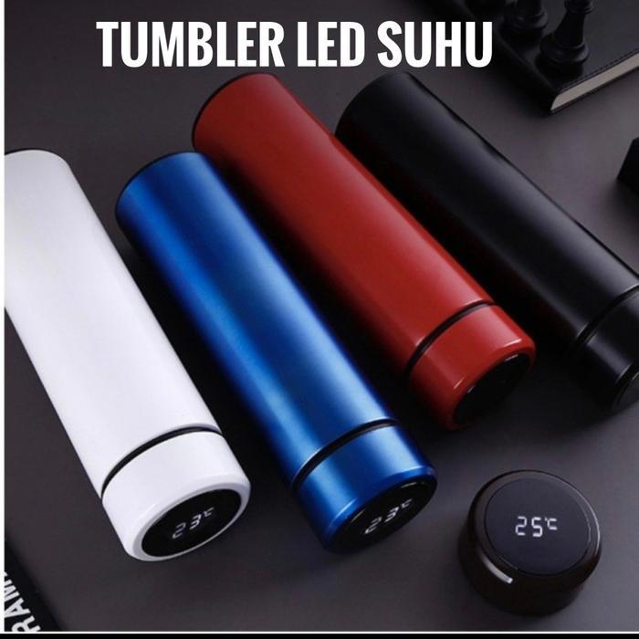 tumbler led suhu termos led suhu botol minum led suhu stainless 500ml