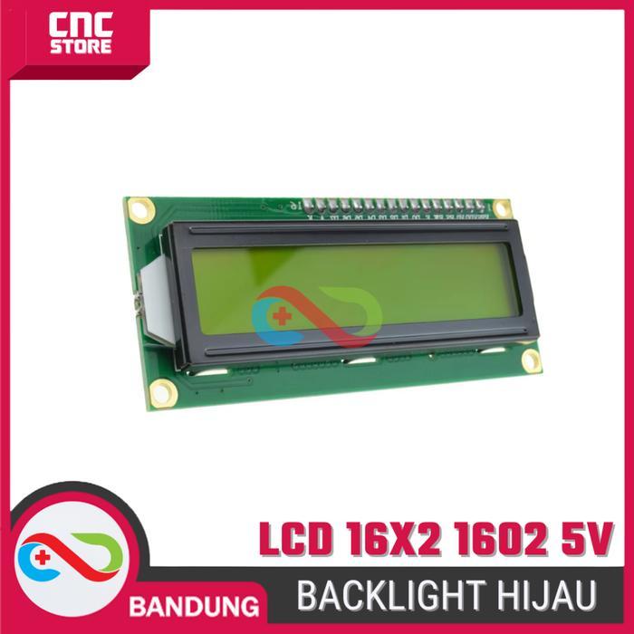 "New" LCD Character 16x2 1602 5V Modul Layar Hijau dLCD Display Character 16x2 1602 5V Modul