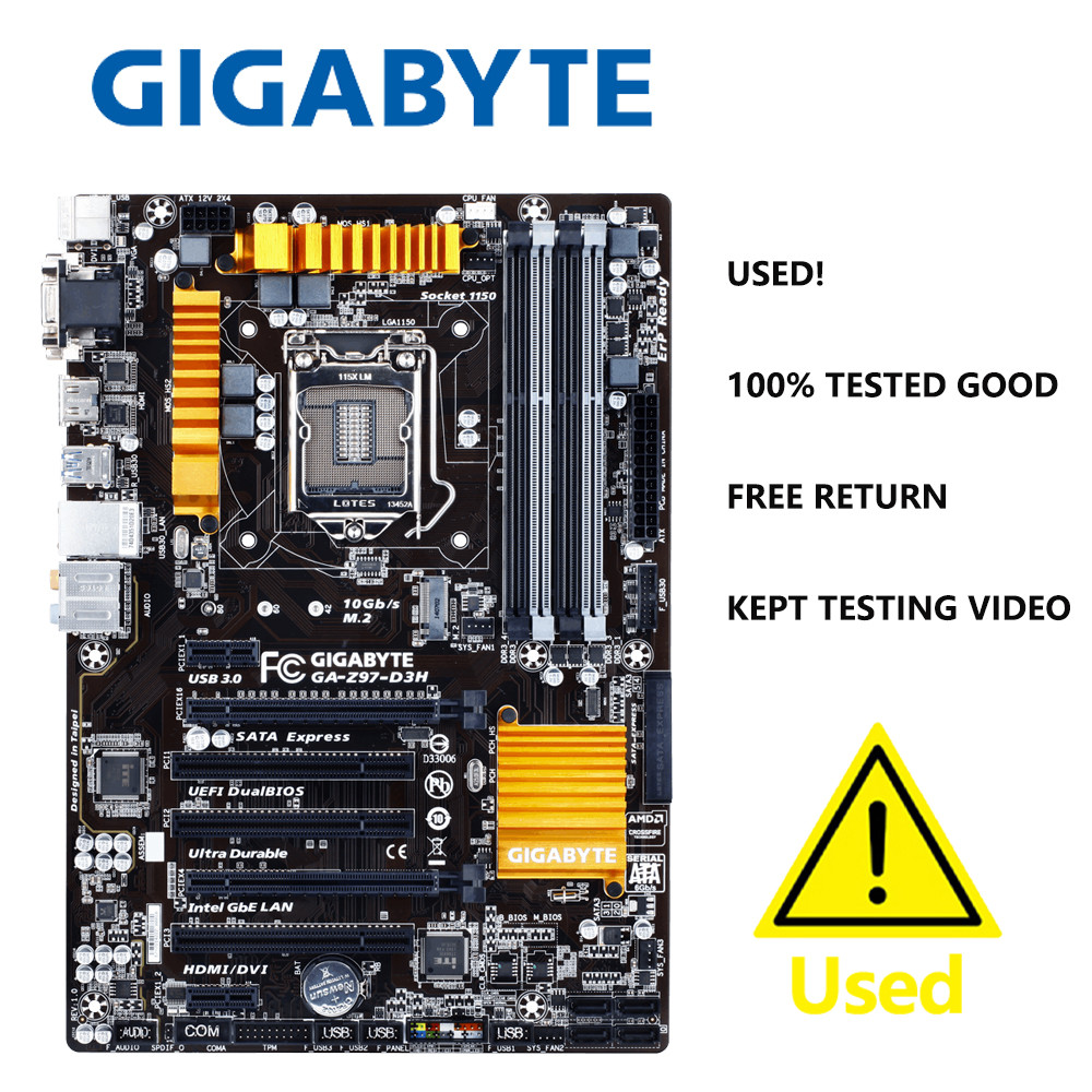 Gigabyte Ga-Z97-D3H Lga 1150 Intel Z97 Hdmi 6Gb/S Usb 3.0 Atx Intel Motherboard