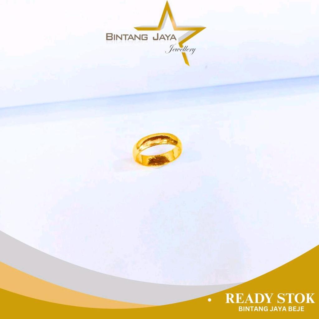 Cincin Emas - LM99 Belah Rotan - Kadar LM99 - Berat 5gr - Size 11 - Invest Ring Paling Aman (TMG)