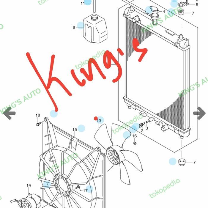 KIPAS RADIATOR APV - KIPAS RADIATOR APV ARENA ASLI (SUDAH PAKAI AC) news