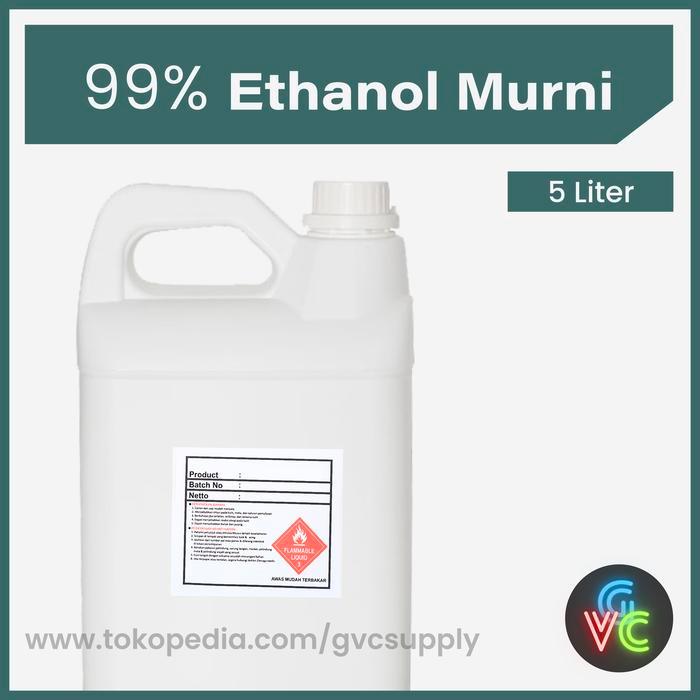 ETHANOL MURNI 99.8% 5 LITER - GVCSUPPLY - ALKOHOL ETHANOL MURNI
