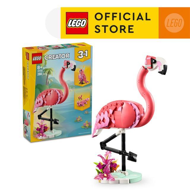 LEGO Creator 31170 Wild Animals: Pink Flamingo (288 Pieces), Building Block, Toys, Bricks