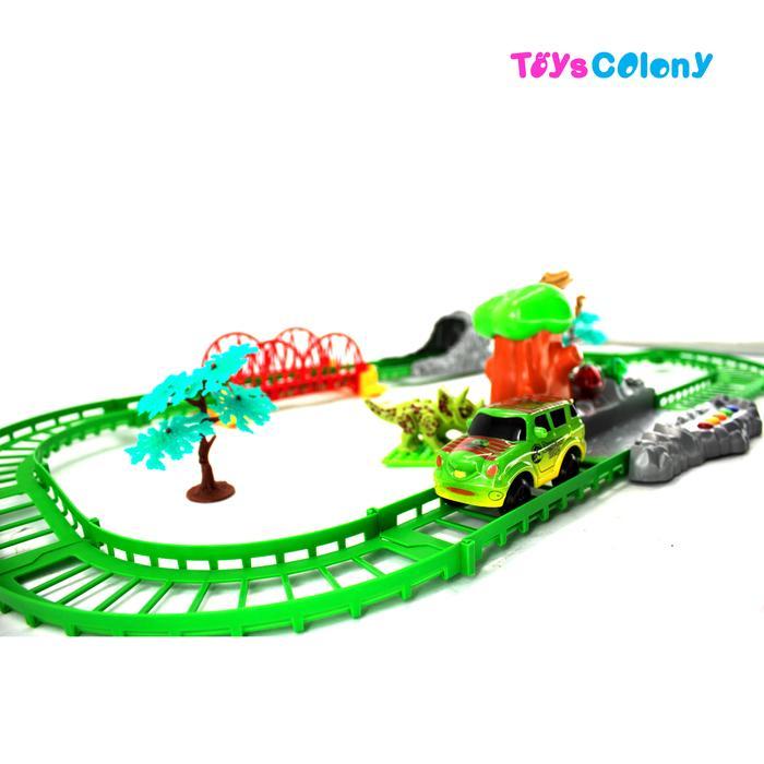 HAPPY TRACK DINOSAURUS PARADISE DIY BUILDING BLOCKS - TRACK DINOSAURUS