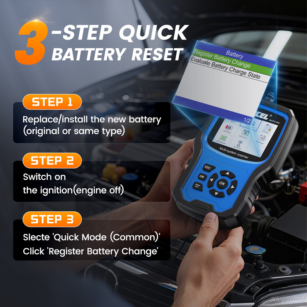 ANCEL BM700 PRO OBD2 Scanner for MINI EPB SAS Airbag TPMS Battery Oil Reset OBD2 Automotive Scanner