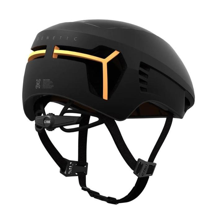 Helm Sepeda - Crnk Genetic Helmet - Black/Orange