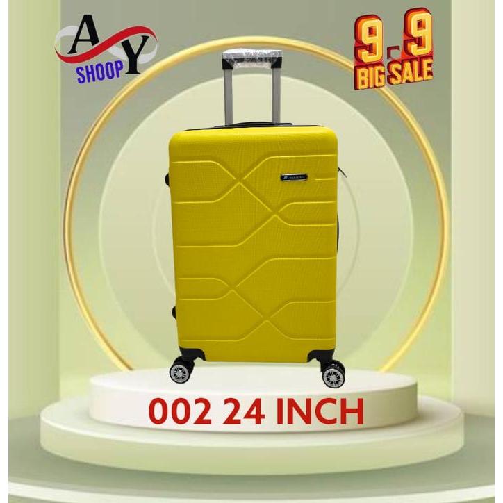 Koper 24 Inch Koper Polo Geneva Koper Jumbo Koper Original 002 4 Roda 360 Rotasi Anti Pecah Ringan