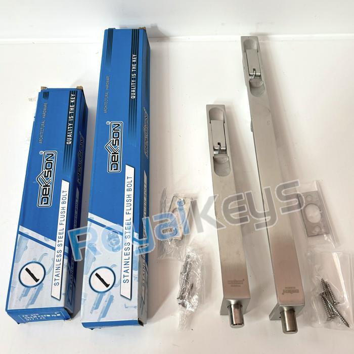 Flush Bolt Dekson Dekkson FB 050 8" + 12" Inch Slot Kunci Pintu Kayu