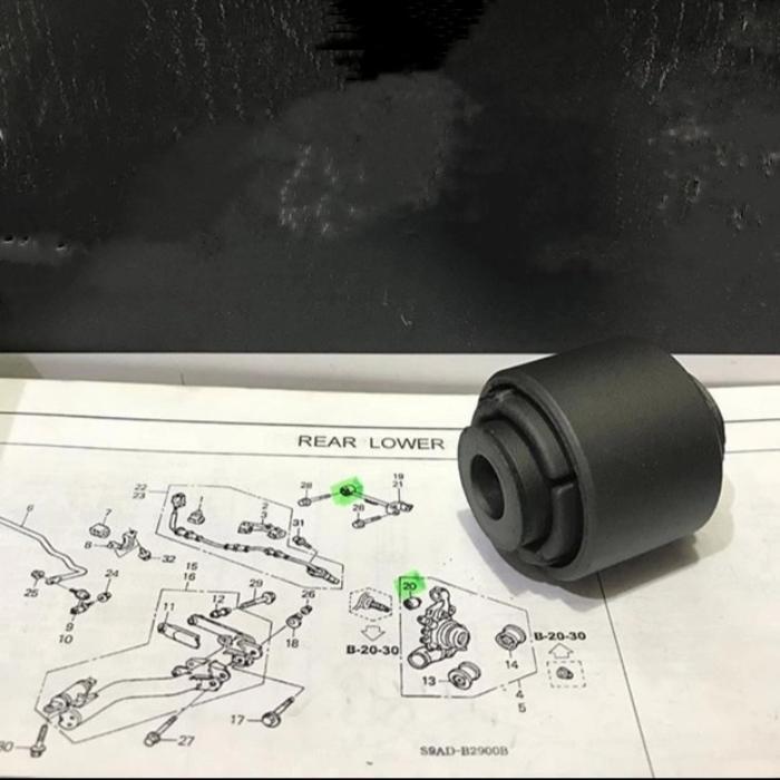 Bos Bush Bushing Arm Belakang Atas Crv Gen 2 Crv Gen 3 Stream Civic