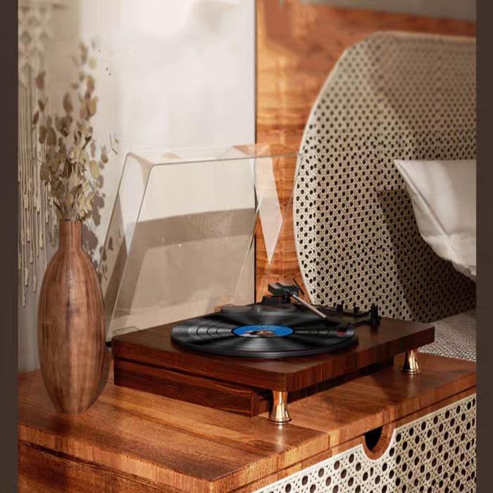 Pemutar Piringan Hitam Vinyl Player Turntable Vinyl Record Player Multifungsi Speaker Bluetooth
